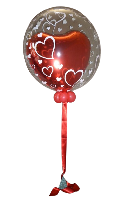 Heart inside Bubble Balloon